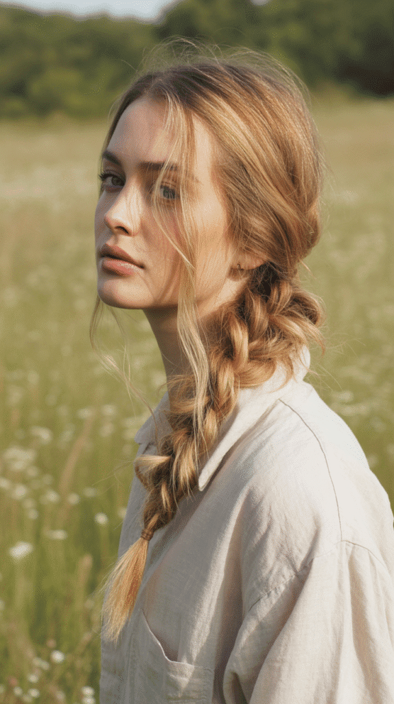 27 Aesthetic French Hairstyles That Elevate Your Look 2 Messy French Braid