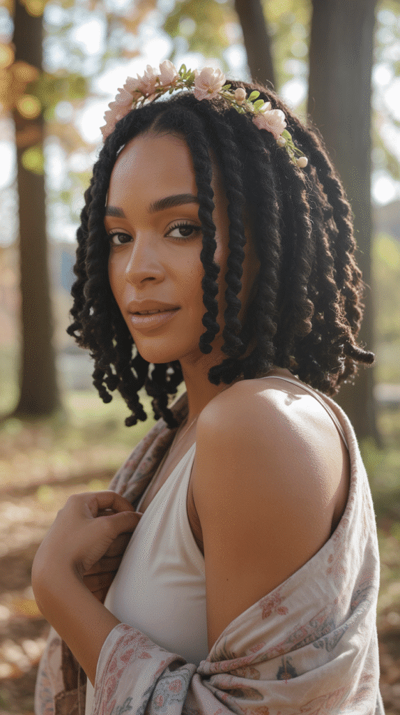 30 Cozy Fall & Winter Hairstyles for Black Women You'll Want to Copy 6 Goddess Locs with Curly Ends