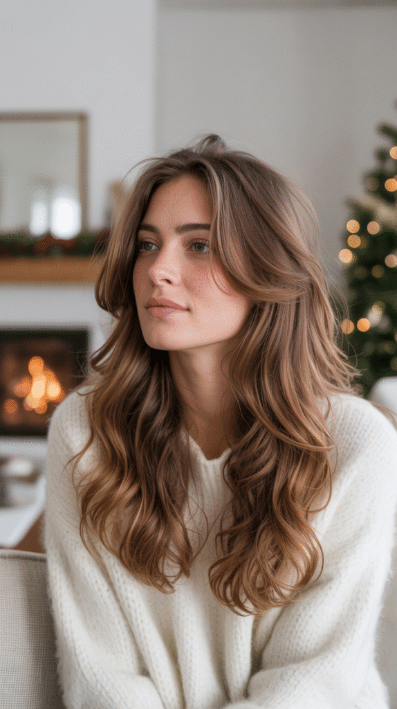 27 Easy Christmas Party Hairstyles for Long Hair Perfect for the Holidays 27 Textured Beach Waves