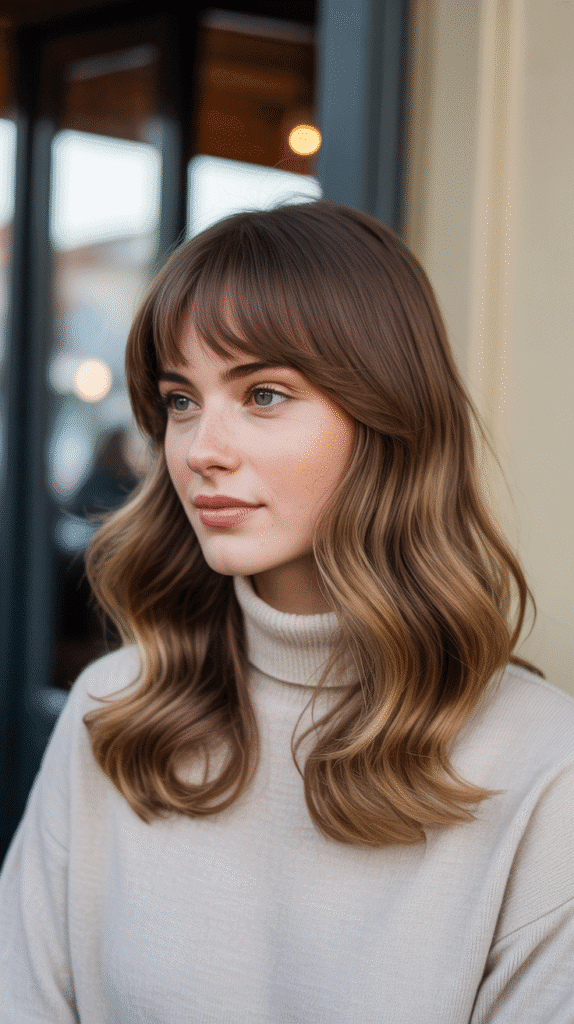 27 Best French Hairstyle Tutorials to Nail the Parisian Look 24 Curtain Bangs with Loose Waves