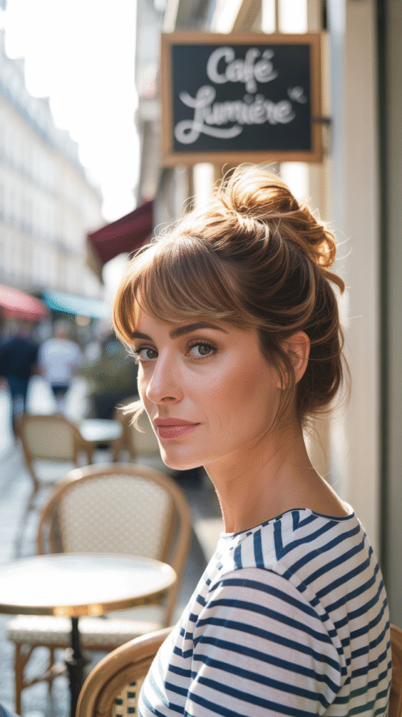 33 Chic French Hairstyles for Long Hair That Feel Romantic and Timeless 6 The Messy French Bun