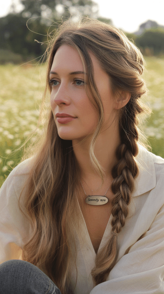 30 Elegant French Hairstyles for Long Hair That Turn Heads 14 Loose Side Braid