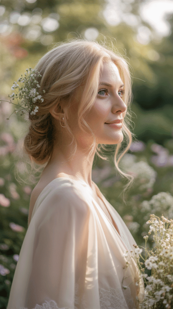 33 Enchanting Medieval Wedding Hairstyles for Princesses 25 The Romantic Side Twist