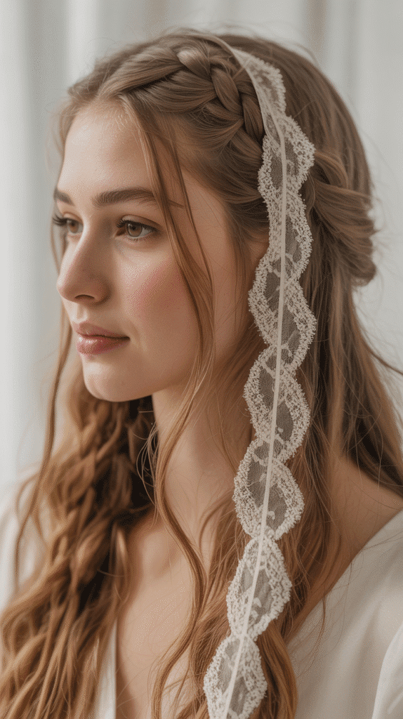 33 Trendy French Braided Hairstyles with a Chic Twist 29 French Braid with Lace or Fabric Strips