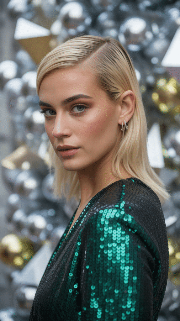 33 Trendy Christmas Party Hairstyles for Short Hair That Shine Bright 17 Faux Hawk with Soft Edges