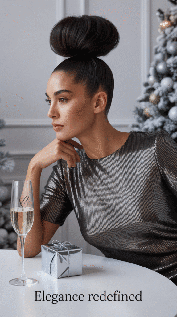 30 Elegant Christmas Party Hairstyles for Long Hair You'll Love 4 Sleek High Ponytail with Volume