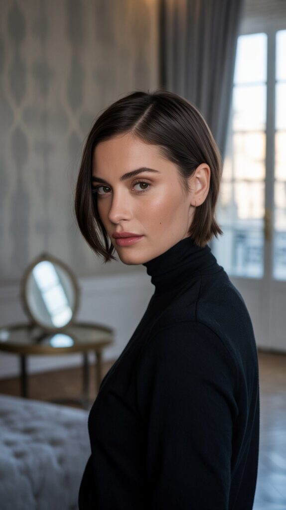27 Modern French Short Hairstyles That Are Parisian-Approved 25 The Tapered Nape Short Cut