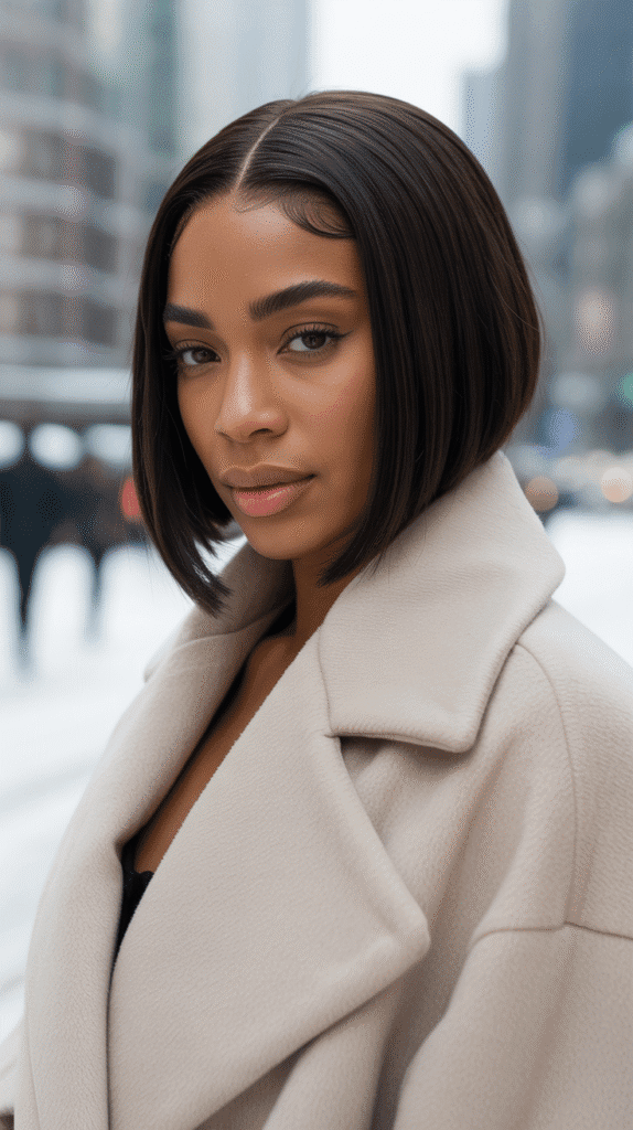 27 Sleek Straight Natural Hairstyles for Black Women Perfect for Winter 3 a sophisticated portrait photograph of a GmNepoi9QiG4umK2N Uuaw 2KRotnCRR5WafpOeyOwQnw