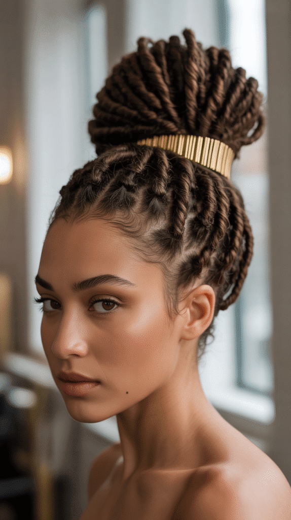 33 Latest Dreadlock Styles 2025 That Are Setting Trends 7 Loc Bun Styles