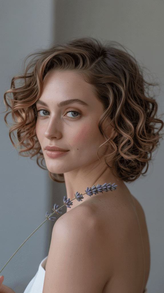 33 Trendy French Hairstyles for Curly Hair That Embrace Natural Beauty 30 Natural Curl Definition with Strategic Parting