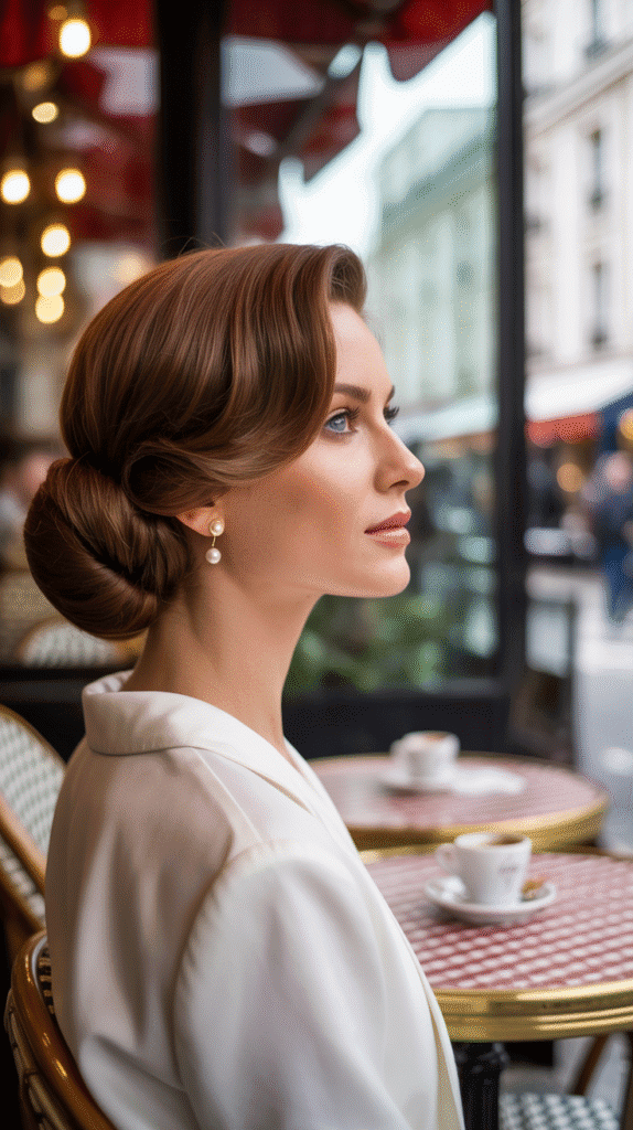 30 Elegant French Hairstyles for Long Hair That Turn Heads 1 The Classic French Twist