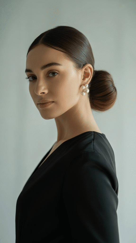 33 Elegant Christmas Party Updo Hairstyles for a Glam Look 27 Wrapped Ponytail Bun