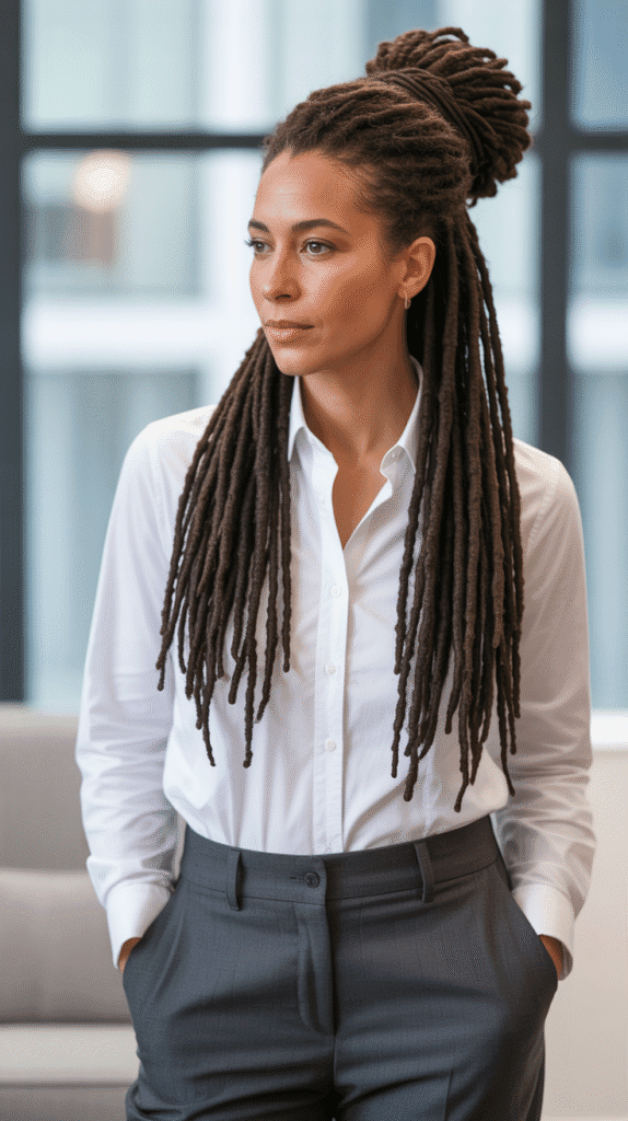 37 Elegant Dreadlock Styles for Women That Inspire Confidence 10 Dreadlock Bun