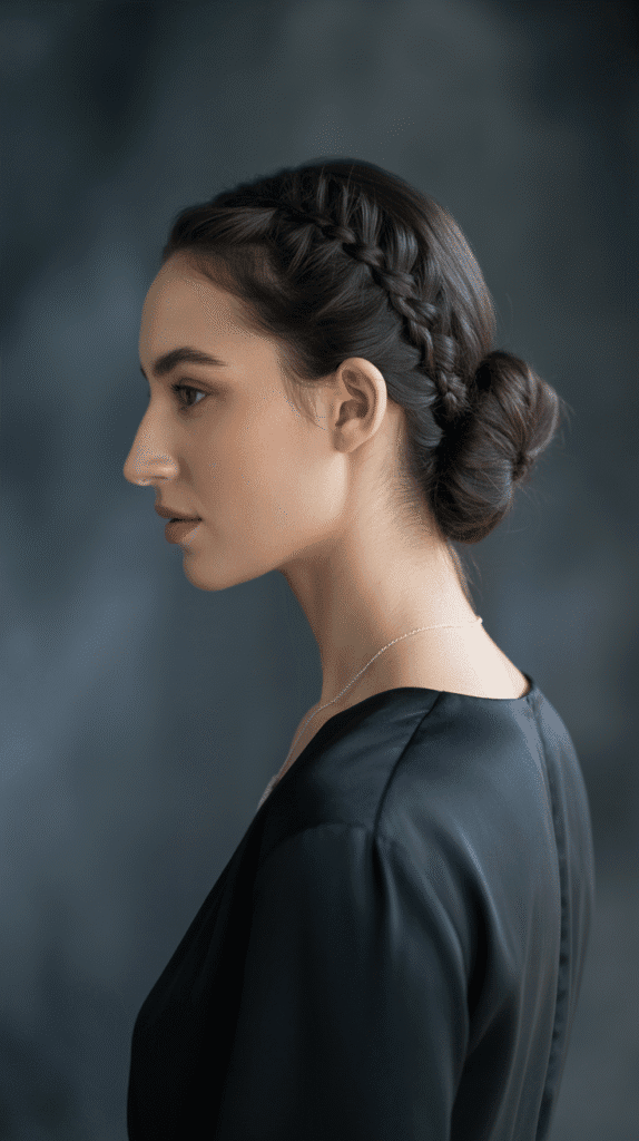 30 Elegant French Hairstyles for Long Hair That Turn Heads 20 Braided Low Bun