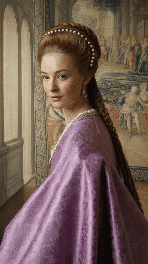 33 Step-by-Step Medieval Hairstyles for Princesses 13 The Renaissance Roll with Side Accent