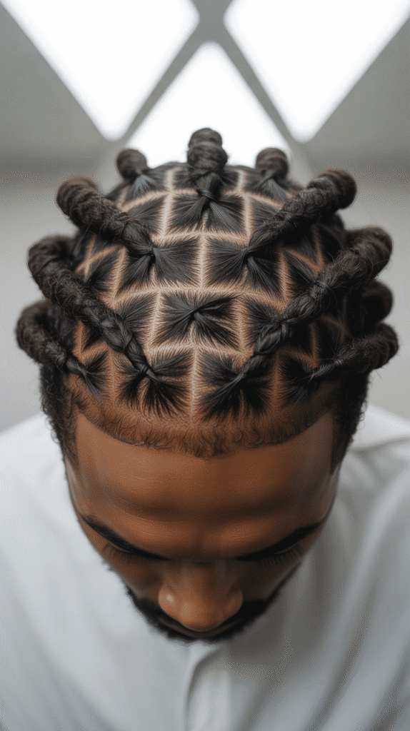 33 Cool Dreadlock Styles for Men That Are Bold & Modern 13 Triangle Pattern Dreadlocks
