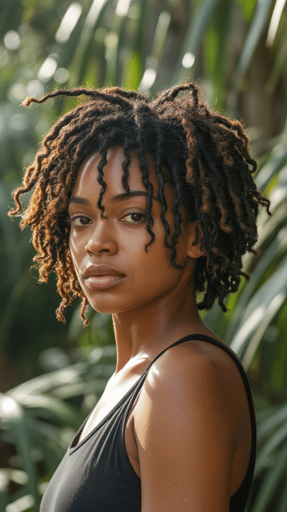 30 Stylish Dreadlock Styles for Short Hair That Look Fresh 3 Freeform Short Locs