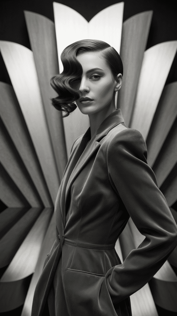 30 Effortless 1930s Hairstyle Ideas for Inspiration 29 Asymmetrical Finger Waves