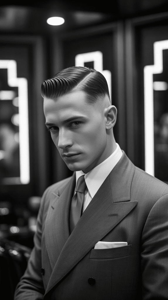 33 Stylish 1930s Hairstyles for Men That Define Retro Charm 12 The Razor-Sharp Fade