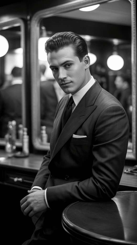 33 Stylish 1930s Hairstyles for Men That Define Retro Charm 1 The Classic Slicked-Back Pompadour