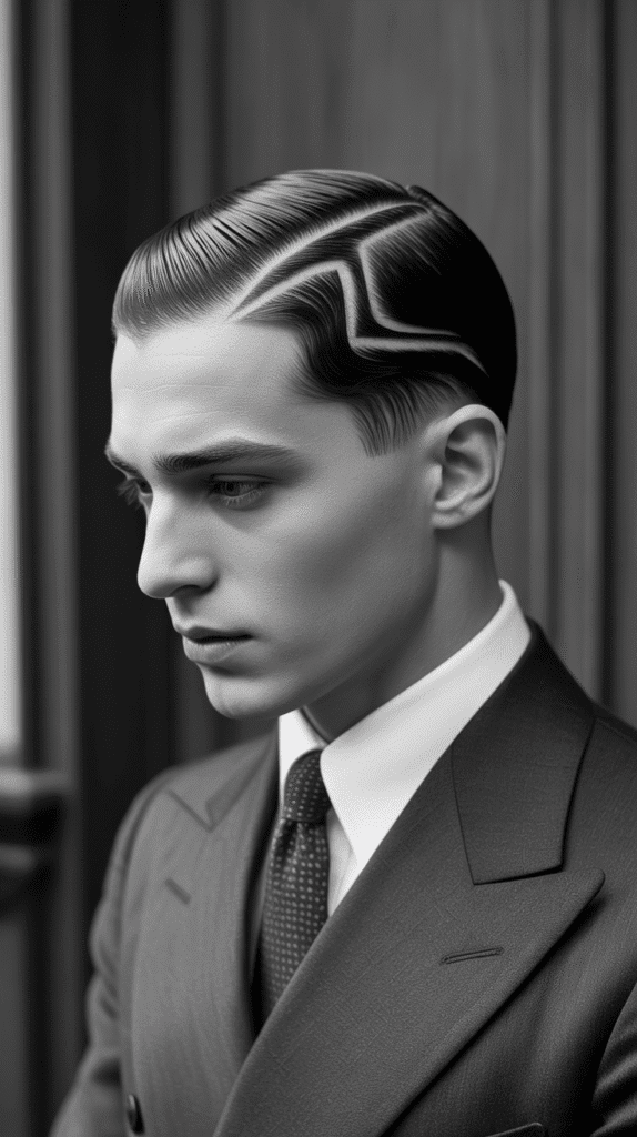 33 Stylish 1930s Hairstyles for Men That Define Retro Charm 21 The Sculpted Part Line