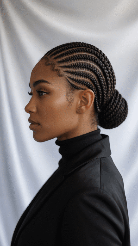 27 Best Winter Braided Hairstyles for Black Women to Stay Cute & Cozy 9 Stitch Braids