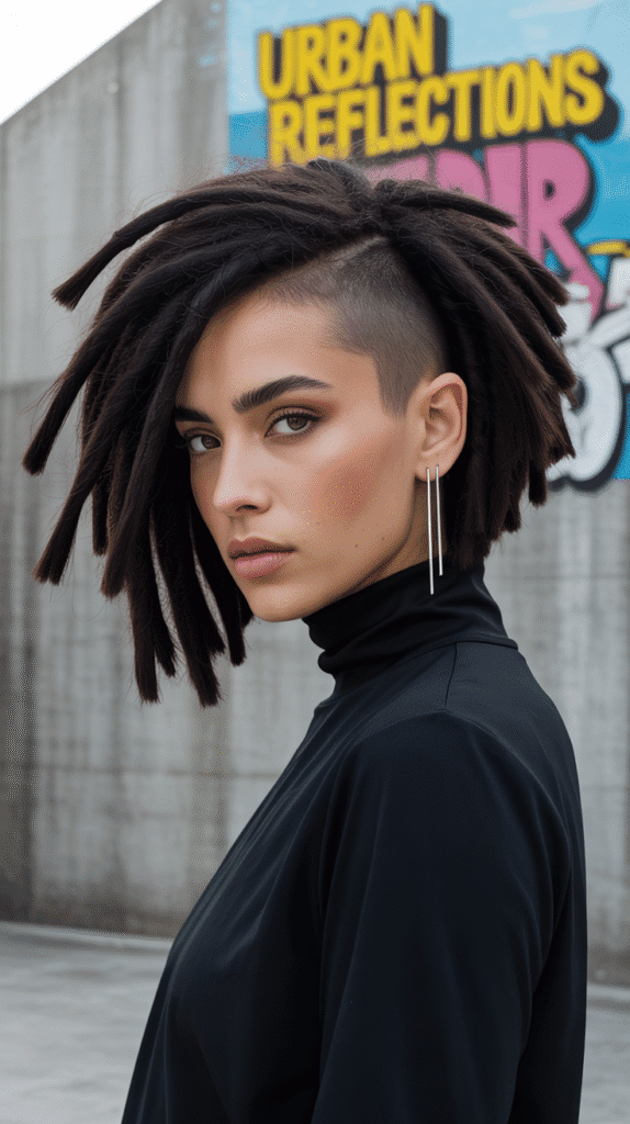 37 Elegant Dreadlock Styles for Women That Inspire Confidence 13 Asymmetrical Dreadlock Bob