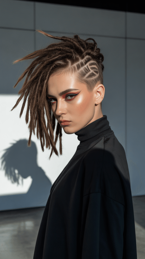 27 Latest Dreadlock Styles for Ladies That Slay Every Look 18 Asymmetrical Dreadlock Style