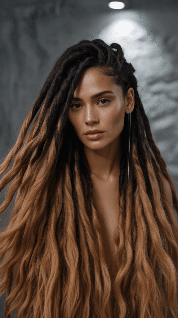 30 Latest Dreadlock Styles 2025 for Ladies You'll Want to Try 6 Colored Ombré Locs