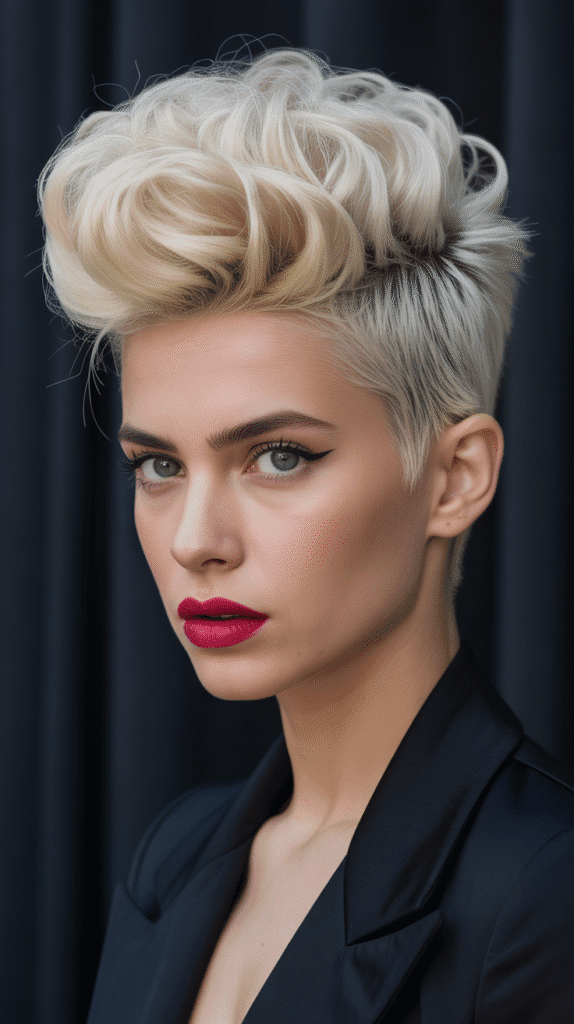 33 Easy French Hairstyles for Short Hair That Look Modern and Fresh 19 Textured Quiff