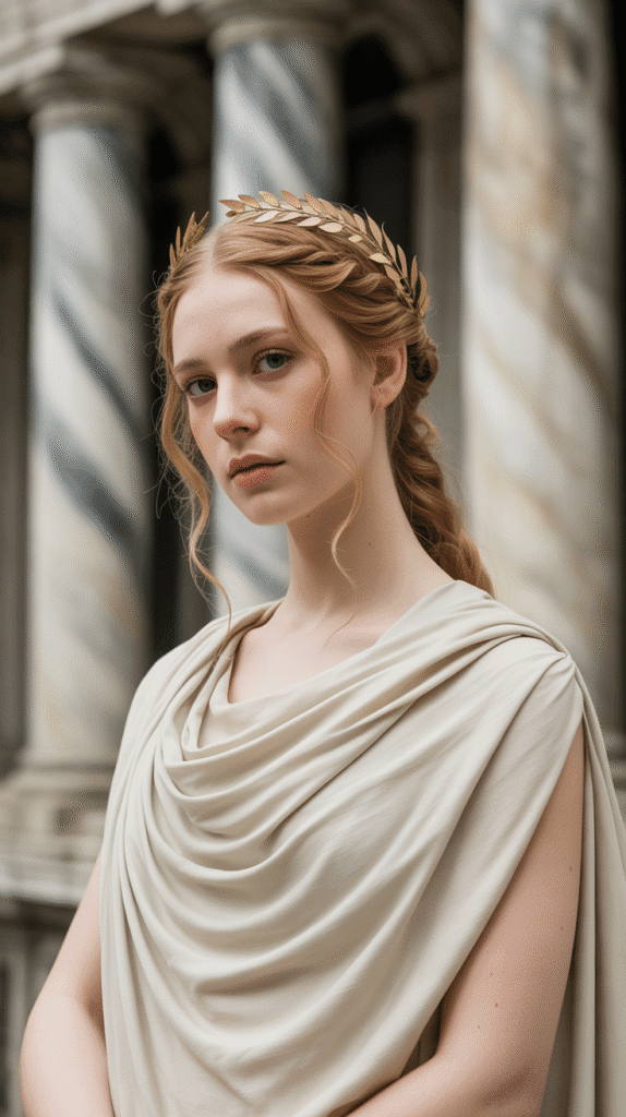 33 Chic Medieval Hairstyles for Short-Haired Princesses 24 The Grecian-Medieval Hybrid