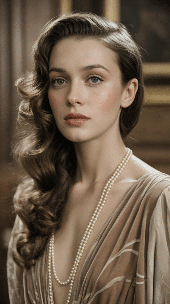 30 Elegant 1930s Hairstyles for Long Hair You'll Fall in Love With 2 Deep Side Part with Waves