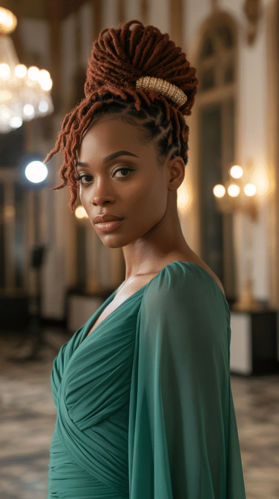 27 Latest Dreadlock Styles for Ladies That Slay Every Look 8 Twisted Dreadlock Updo
