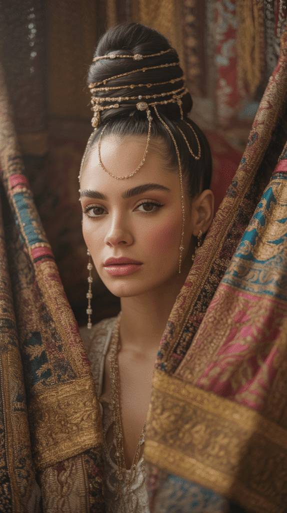 27 Elegant Medieval Updo Hairstyles for Princesses 17 The Byzantine Wrapped Bun
