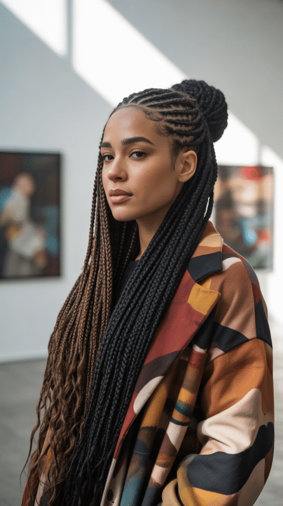 28 Protective Winter Hairstyles for Black Women with 4C Hair 28 Mixed Protective Style