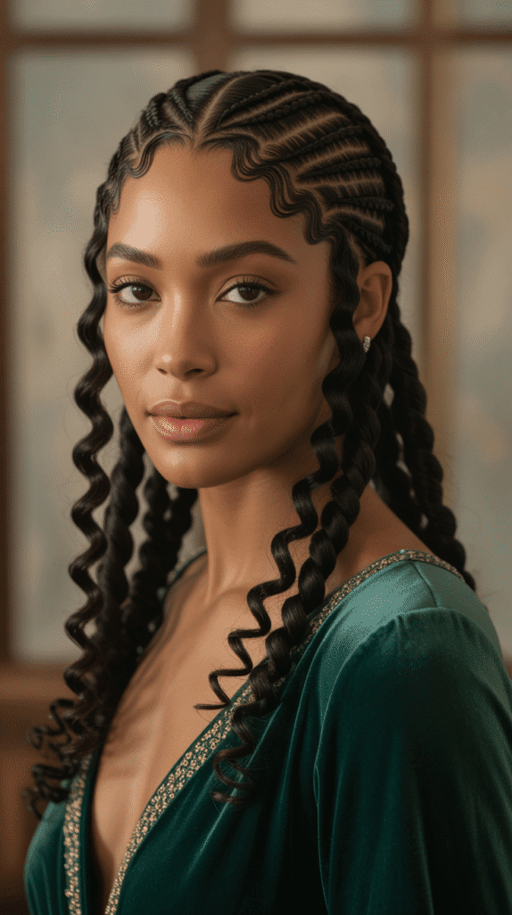 30 Beautiful 1930s Hairstyles for Black Women That Inspire Grace 30 Crown Braids with Finger Wave Sides