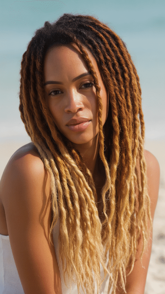 37 Best Dreadlock Styles for Black Women That Slay Every Look 24 Blonde Ombré Locs