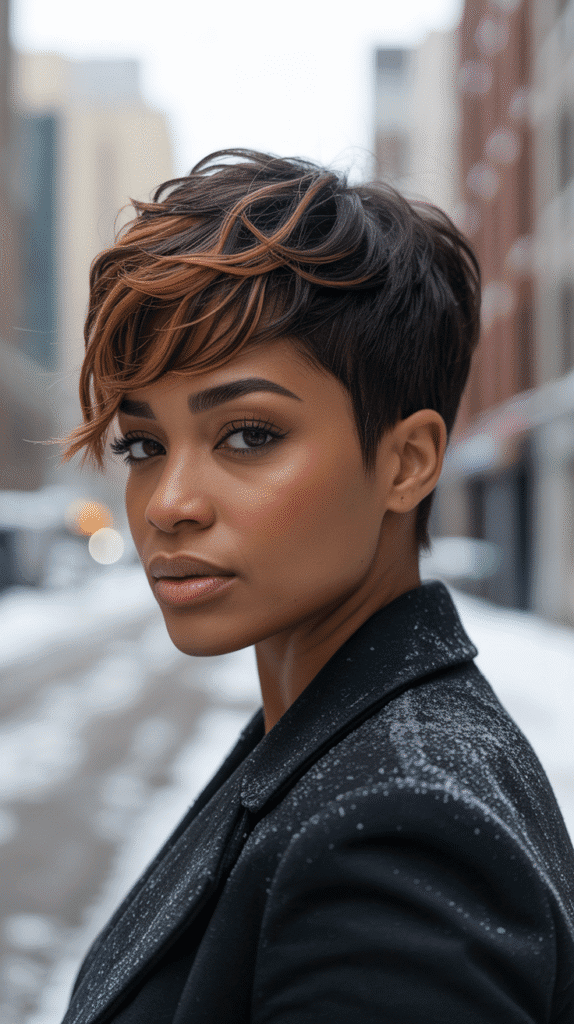 30 Gorgeous Winter Wig Styles for Black Women You'll Want to Try Now 3 Textured Pixie Cut