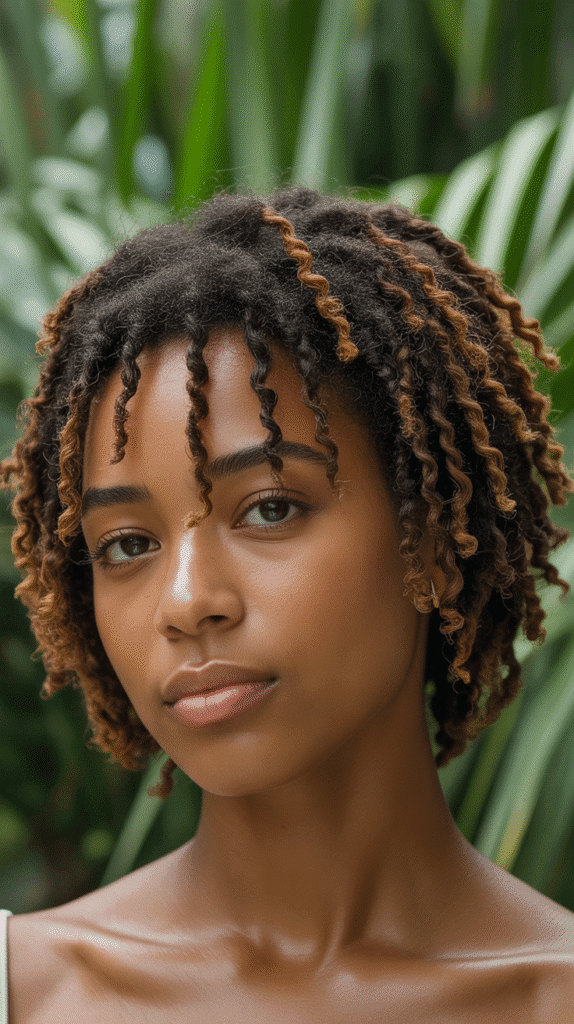 30 Latest Dreadlock Styles for Short Hair That Look Fresh 12 Short Locs with Twist-Out Ends