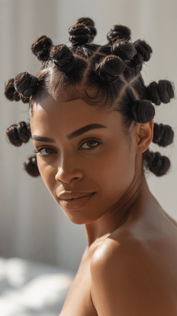 33 Trendy Winter Hairstyles for Black Women in 2025 You'll Fall in Love With 10 Bantu Knots