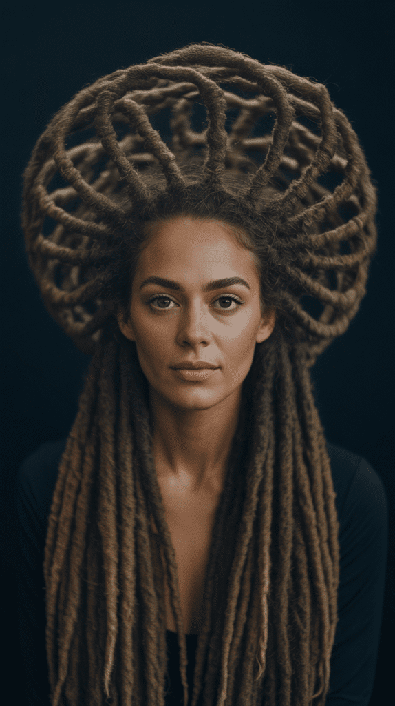 27 Latest Dreadlock Style Designs That Are Creative and Unique 21 Twisted Crown Loc Style