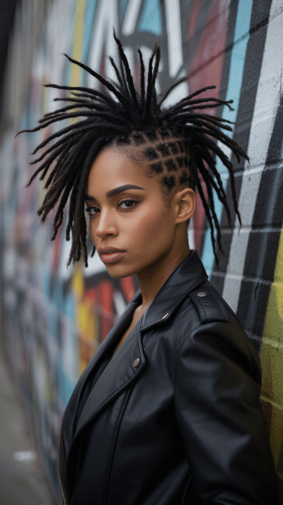 27 Latest Dreadlock Styles for Ladies That Slay Every Look 5 Faux Hawk Dreadlock Style