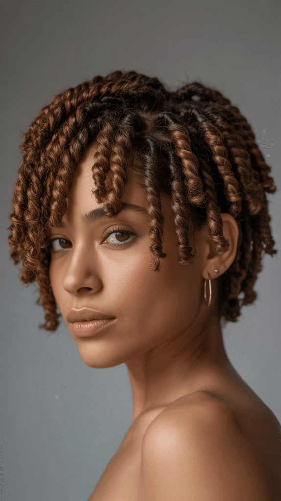 33 Chic Short Dreadlock Styles for Ladies That Stay in Style 9 Barrel Twist Locs