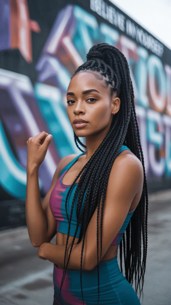 30 Latest Dreadlock Styles 2025 for Ladies You'll Want to Try 3 Jumbo Box Braids Locs Hybrid