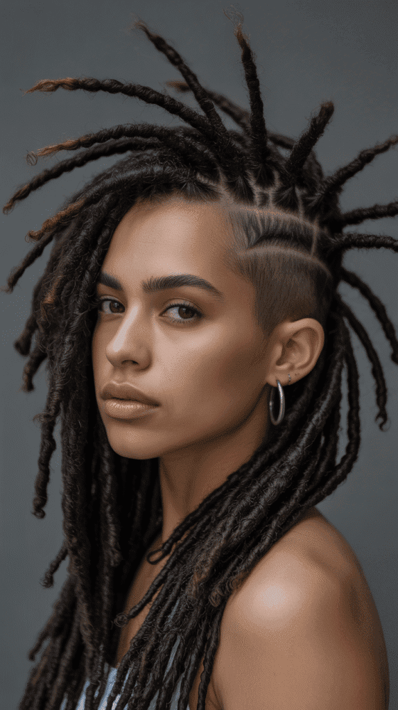 30 Stylish Dreadlock Styles for Short Hair That Look Fresh 12 Mohawk Locs