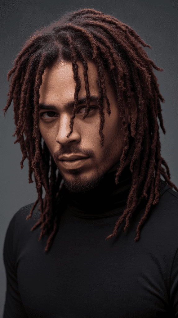 33 Latest Dreadlock Styles for Men That Are Bold and Modern 22 Burgundy Dreads