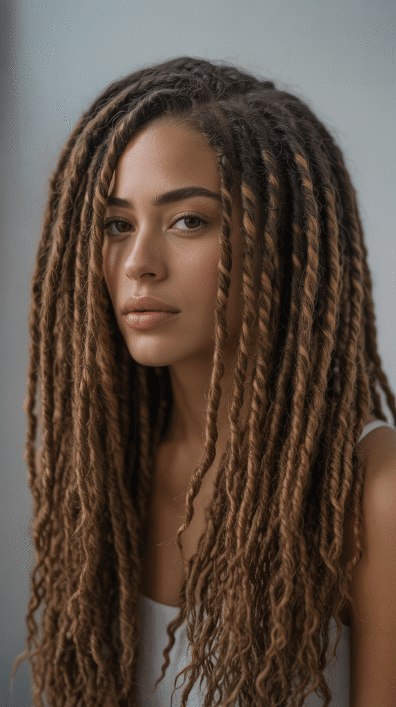 33 Chic Short Dreadlock Styles for Ladies That Stay in Style 27 Sisterlocks with Color
