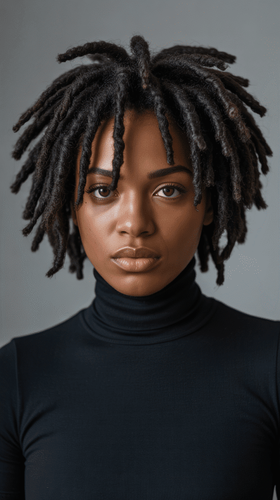 33 Trendy Short Dreadlock Styles for Black Women to Copy Now 32 Short Chunky Locs