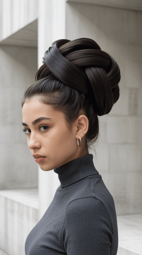 33 Elegant Christmas Party Updo Hairstyles for a Glam Look 16 Knotted Bun