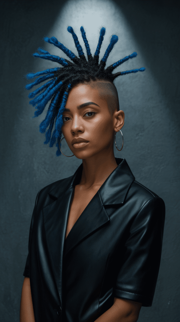 37 Best Dreadlock Styles for Black Women That Slay Every Look 6 Dreadlock Mohawk